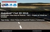 Atualização vídeo aula rodovia - vol.1 - AutoCAD Civil 3D 2016