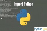 Import python