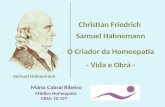 Christian friedrich samuel hahnemann – vida e obra   mário - 2017 site novo