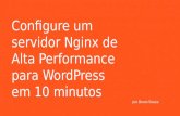 Palestra WordCamp RJ 2016 Configure um servidor Nginx de alta performance para WordPress em 10 minutos
