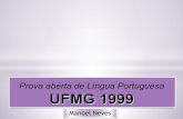 Prova aberta de língua portuguesa ufmg 1999