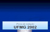Prova de redação da UFMG-2002