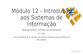 Módulo 12 - Introdução aos sistemas de informação