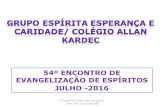 Abertura - 54º Encontro Evangelização de Espíritos (Alzira Bessa)