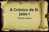 A crónica de D. João I de Fernão Lopes: Contextualização