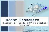 Radar Econômico - Semana 41