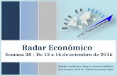 Radar Econômico - Semana 38