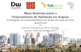 20150725 Housing finance: Financiamento de Habitação em Angola