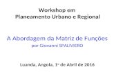20160401 DW Debate:Planeamento regional e urbano  matriz de funções