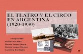 Teatro y Circo en las décadas de 20 y 30 en Argentina