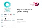 Negociações b-on 2016-18