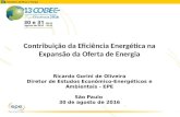 Contribuição da Eficiência Energética na Expansão da Oferta de Energia