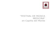 I Festival de Música Medicina en Capilla del Monte