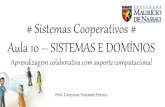 Sistemas Cooperativos  Aula 10 - Sistemas e Domínios (Aprendizagem colaborativa com suporte computacional)