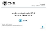 Implementação do SGSI - Eng. Abraao Sakelo - BPC