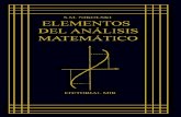 S.m. nikolski elementos del análisis matemático-editorial mir (1984)
