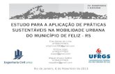 Estudo para a Aplicação de Práticas Sustentáveis na Mobilidade Urbana do Município de Feliz - RS