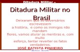 Ditadura no brasil   1 parte