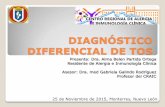 Diagnóstico diferencial de tos