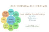 Etica profesional del profesor