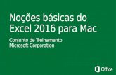 Treinamento em Excel 2016 para Mac