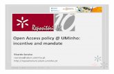 TÍTULO DA APRESENTAÇÃO Open Access policy @ UMinho ...