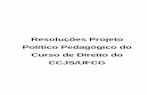 Resoluções Projeto Político Pedagógico do Curso de Direito do ...