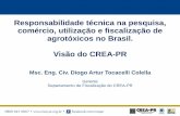 Responsabilidade técnica na pesquisa, comércio, utilização e fiscalização de agrotóxicos no Brasil