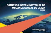 Comissão interministerial de mudança global do clima relatório de atividades 2013-2014