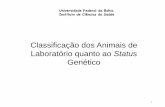 ICSC48 - Classificação dos animais de laboratório quanto ao status genético
