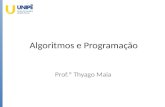 Algoritmos e Programação - 2016.2 - Aula 1