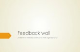 Feedback wall: acelerando melhoria continua no nivel organizacional