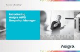 Asigra AWS Snapshot Manager