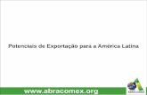 Potenciais de Exportação para a América Latina