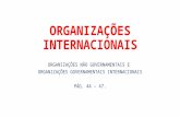 Organiza§µes internacionais