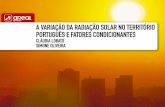 a variação da radiação solar no território português