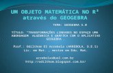 Um objeto matemático e o geogebra