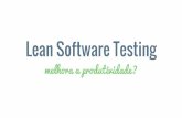 Lean software testing