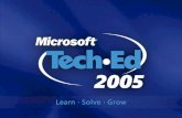 TechEd 2005: Novos Recursos T-SQL (SQL 2005)