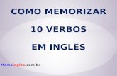Como memorizar 10 verbos em inglês