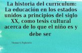 La historia del curriculum