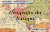 Geografia da Europa 2015/2016 - Países - Europa do Sul