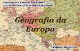 Geografia da Europa 2015-2016 - Artes - Cinema