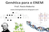 prof. Paulo Roberto Genética Enem Biologia exercício