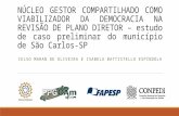 NÚCLEO GESTOR COMPARTILHADO COMO VIABILIZADOR DA DEMOCRACIA NA REVISÃO DE PLANO DIRETOR – estudo de caso preliminar do município de São Carlos-SP