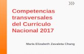Competencias transversales del currículo nacional 2017