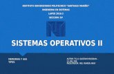 SISTEMAS OPERATIVOS II - MEMORIAS