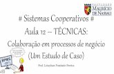 Sistemas Cooperativos Aula 12 - Técnicas (Colaboração em processos de negócio)