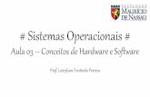 Sistemas Operacionais - Aula 03 (Conceitos de hardware e software)