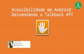 Acessibilidade em Android - Talkback
